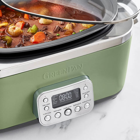 GreenPan Elite Slow Cooker, 6 qt.