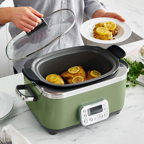 GreenPan Elite Slow Cooker, 6 qt.