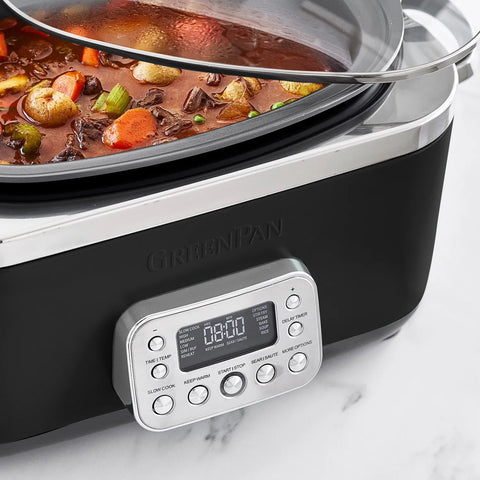 GreenPan Elite Slow Cooker, 6 qt.