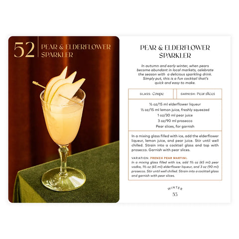 52 Cocktails to Welcome the Weekend: A Cocktail Deck