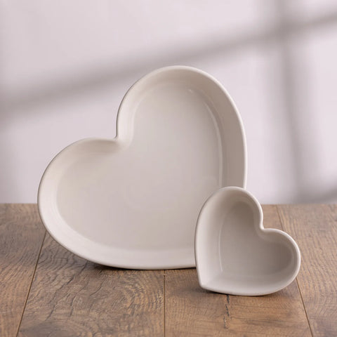 Mason Cash Rustic Charm Heart Dishes, Set of 2