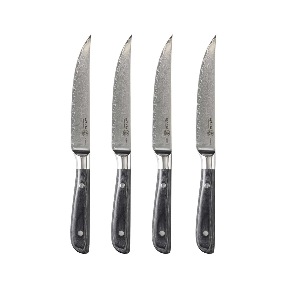 Messermeister Avanta Damascus Steak Knives, Set of 4