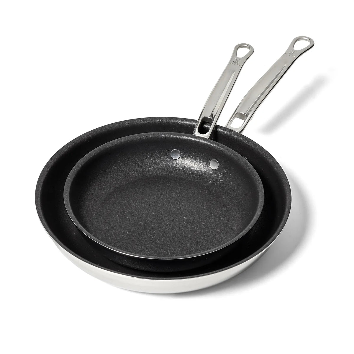 Hestan ProBond Luxe Stainless Steel TITUM™ Nonstick Set of 2 Skillets, 8.5" & 11"