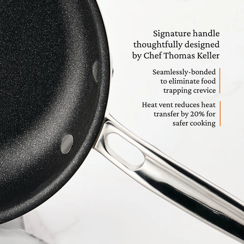 Hestan ProBond Luxe Stainless Steel TITUM™ Nonstick Set of 2 Skillets, 8.5" & 11"