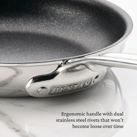 Hestan ProBond Luxe Stainless Steel TITUM™ Nonstick Set of 2 Skillets, 8.5" & 11"