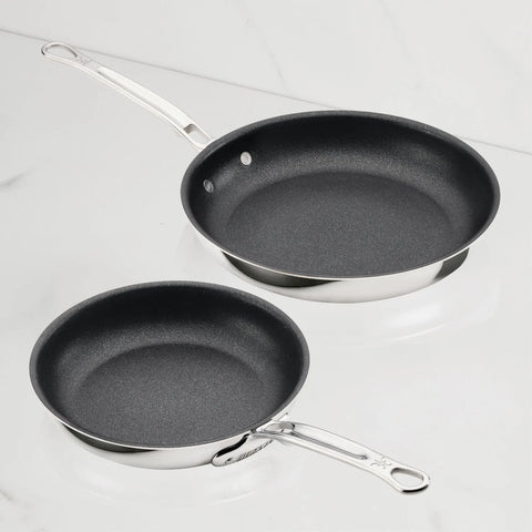 Hestan ProBond Luxe Stainless Steel TITUM™ Nonstick Set of 2 Skillets, 8.5" & 11"