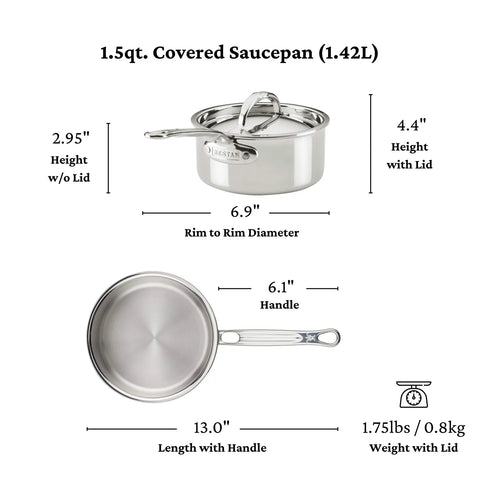 Hestan ProBond Luxe Stainless Steel 10-Piece Cookware Set