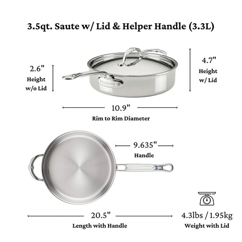 Hestan ProBond Luxe Stainless Steel 10-Piece Cookware Set