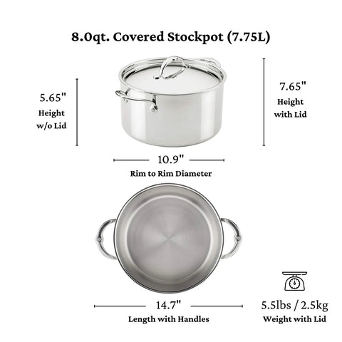 Hestan ProBond Luxe Stainless Steel 10-Piece Cookware Set