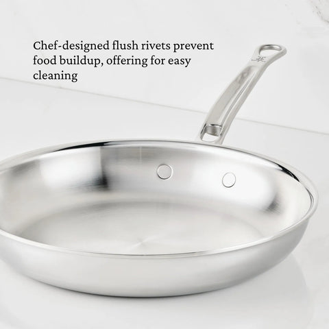 Hestan ProBond Luxe Stainless Steel Set of 3 Skillets, 8.5", 11", & 12.5"