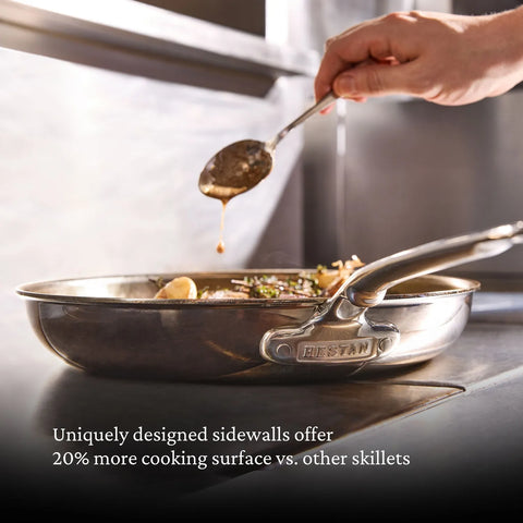 Hestan ProBond Luxe Stainless Steel Set of 3 Skillets, 8.5", 11", & 12.5"