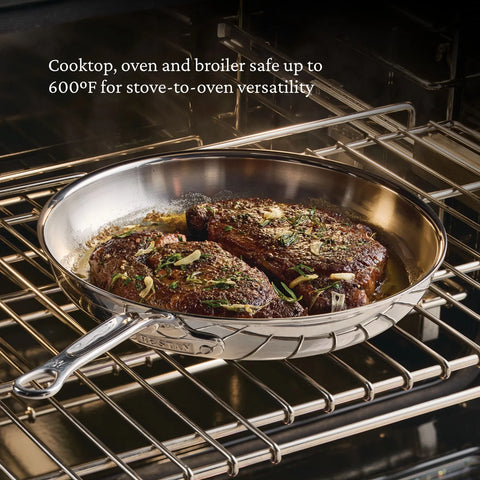 Hestan ProBond Luxe Stainless Steel Set of 3 Skillets, 8.5", 11", & 12.5"