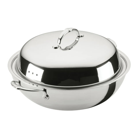 Hestan ProBond Luxe Stainless Steel Wok with Lid, 14"