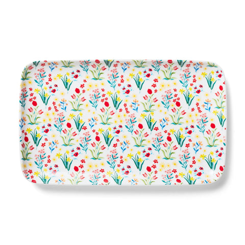 Sur La Table Painter's Garden Rectangular Platter