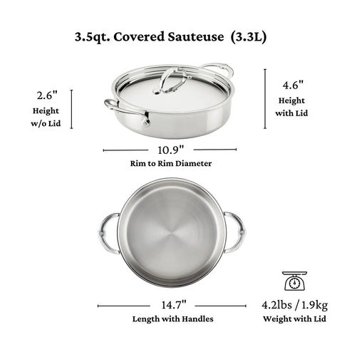 Hestan ProBond® Luxe Stainless Steel 7-Piece Cookware Set