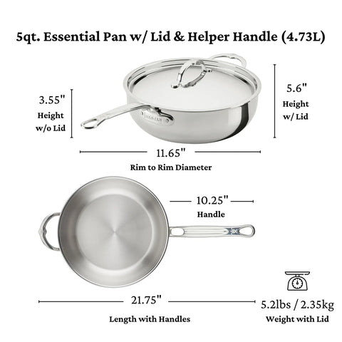 Hestan ProBond® Luxe Stainless Steel 7-Piece Cookware Set
