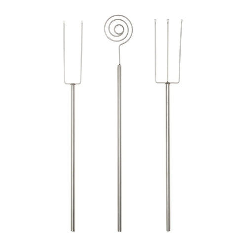 Ateco Stainless Steel Chocolate Dipping Tool Set, 3-Piece
