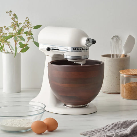 KitchenAid® Artisan Tilt-Head Stand Mixer with Walnut Wood Bowl