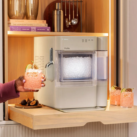 GE Profile Opal 2.0 Ultra Nugget Ice Maker with Side Tank and Scale Inhibiting Filter