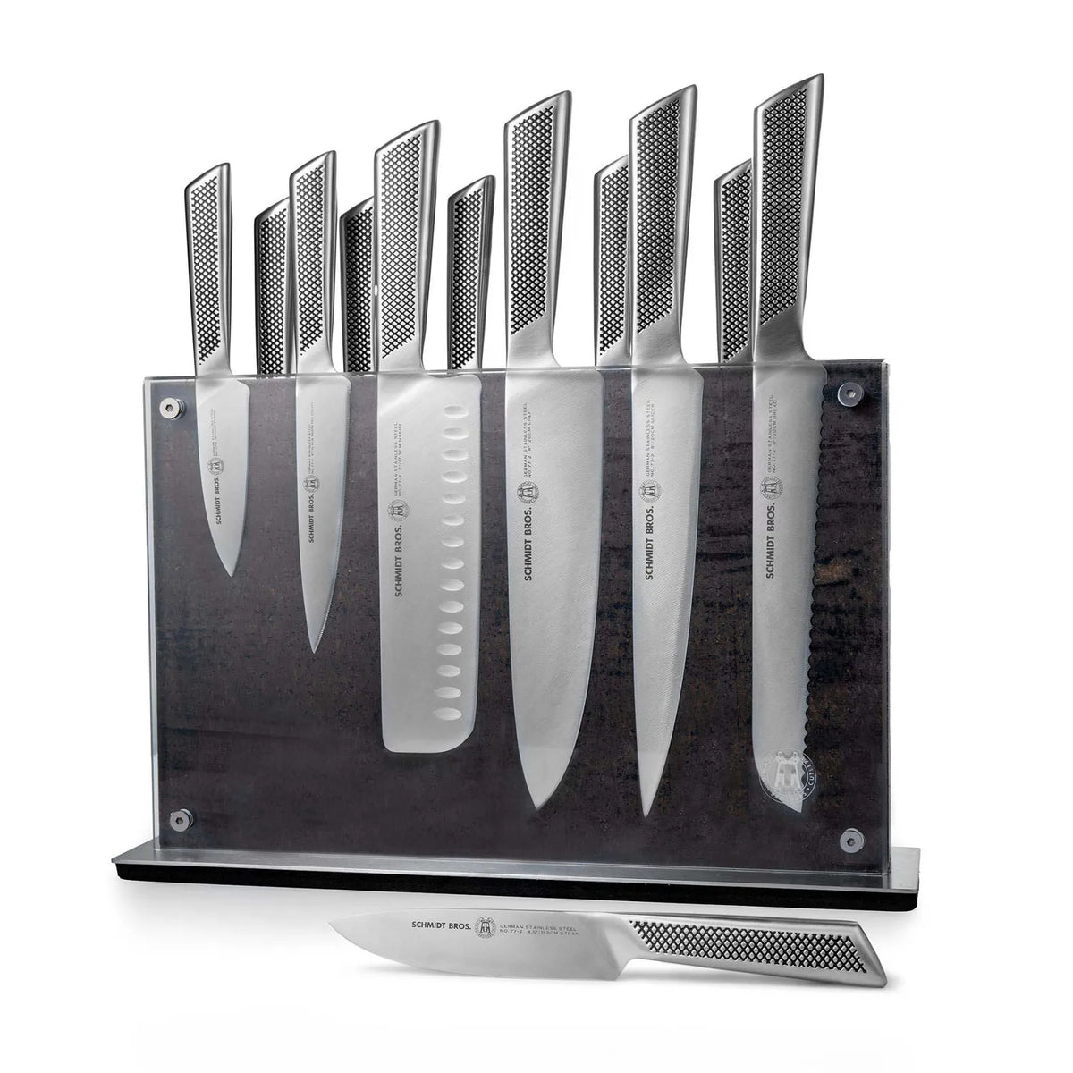 Schmidt Brothers Gridiron 14-Piece Knife Block Set