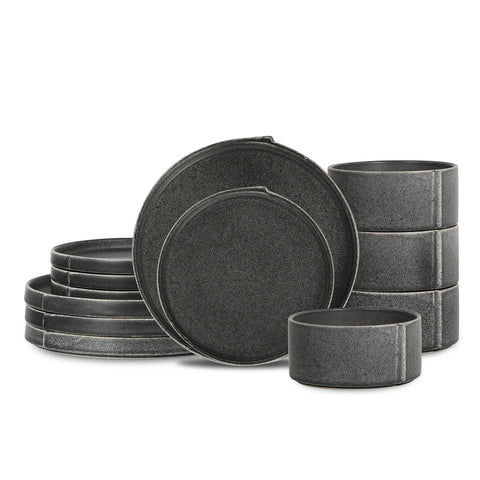 Stone Lain Bao Stoneware 12-Piece Dinnerware Set