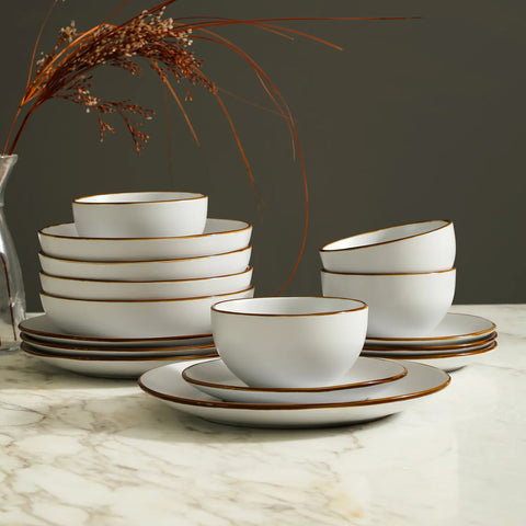 Stone Lain Brasa Stoneware 16-Piece Dinnerware Set