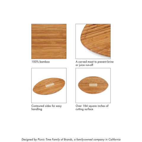 Picnic Time Football Cutting Board & Serving Tray