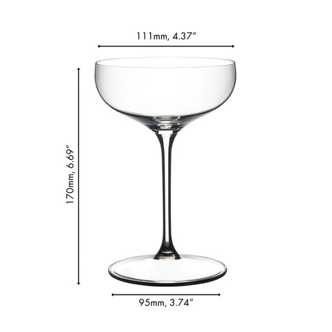 RIEDEL Grape Coupe Glass, Set of 2