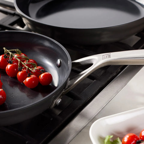 Zwilling Motion Hard-Anodized Ceramic Nonstick Skillet Set, 8", 10", & 12"