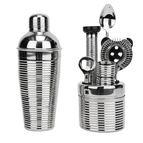 French Home Ribbed 7-Piece Bar Tool Set