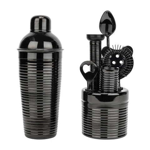 French Home Ribbed 7-Piece Bar Tool Set