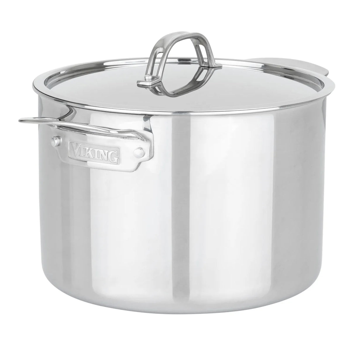 Viking PureGlide Pro 3-Ply Stock Pot with Glass Lid, 8 qt.