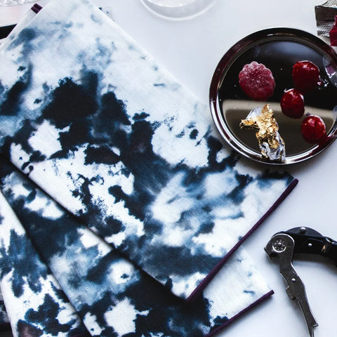 Goldie Home Marble Napkins, Set of 4