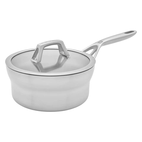 Zwilling Motion Stainless Steel Saucepan with Lid, 2.5 qt.