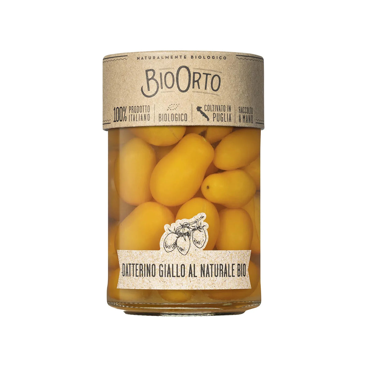 Bio Orto Organic Yellow Datterini Tomatoes in Water