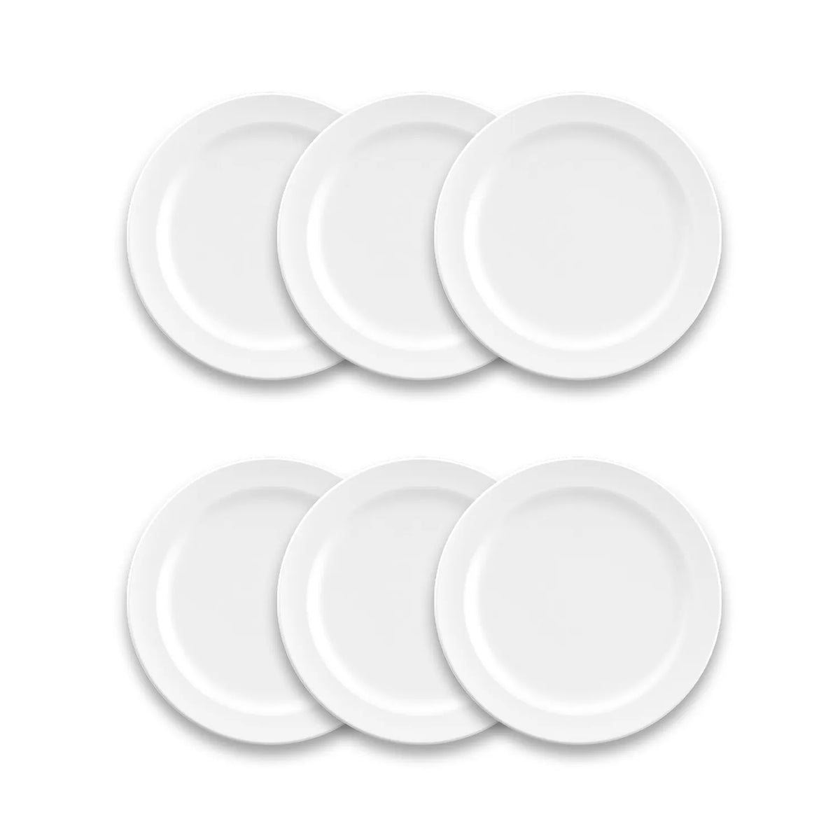 Tar Hong Edge Melamine Salad Plates, Set of 6