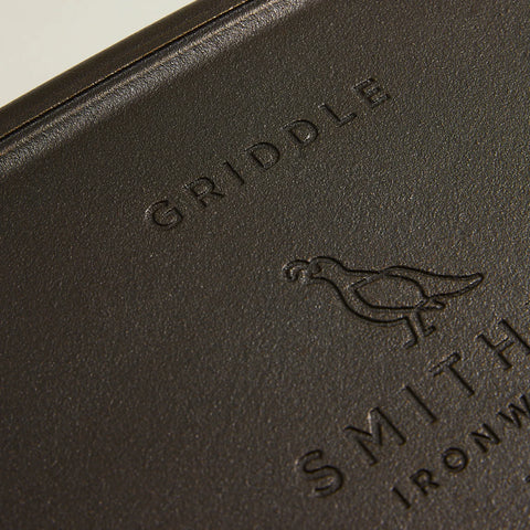 Smithey Polished Cast Iron Double Burner Griddle, 18"x12"