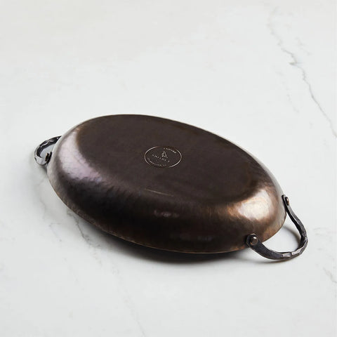 Smithey Carbon Steel Oval Roaster, 11"x 7"