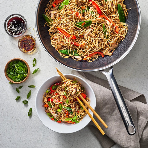 GreenPan Spectra Thermobond Hybrid Ceramic Nonstick Wok with Lid, 12"