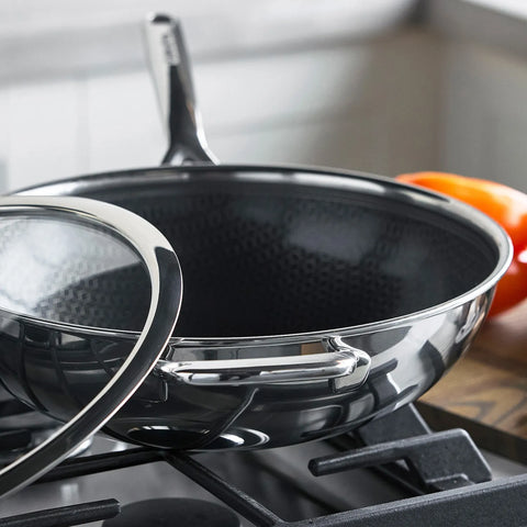 GreenPan Spectra Thermobond Hybrid Ceramic Nonstick Wok with Lid, 12"