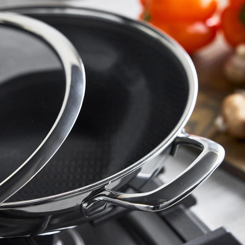 GreenPan Spectra Thermobond Hybrid Ceramic Nonstick Wok with Lid, 12"