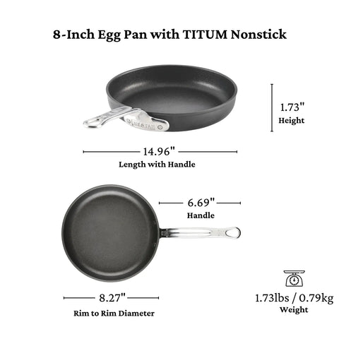 Hestan TITUM® Fusion Nonstick Set of 3 Skillets, 8", 11", $ 12.5"