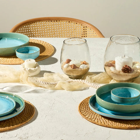Sur La Table Driftwater Reactive Glaze Pinch Bowl