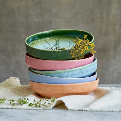 Sur La Table Lucent Reactive Glaze Pasta Bowl