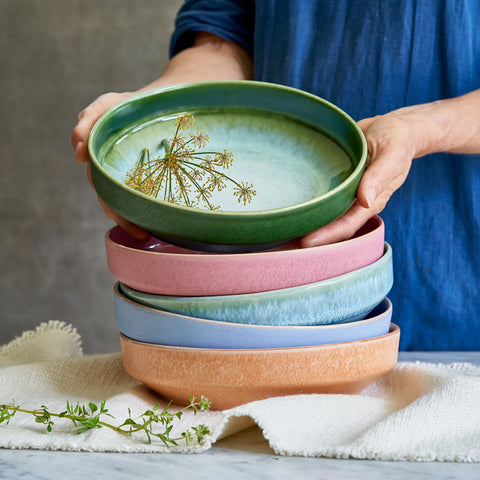 Sur La Table Lucent Reactive Glaze Pasta Bowl