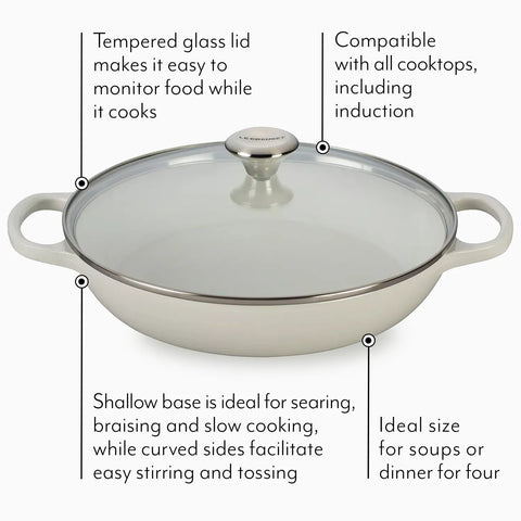 Le Creuset Buffet Casserole with Glass Lid, 3.5 qt.