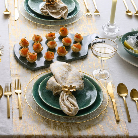 Sur La Table Gold Splatter Runner, 16"x108"
